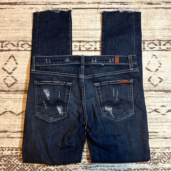 7ForAllMankind Roxanne Cutoff Ankle Jeans - Picture 4 of 6